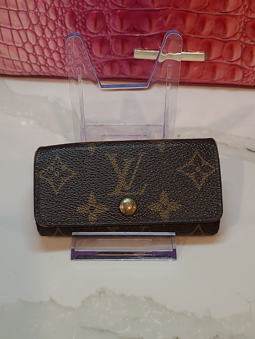Louis Vuitton Monogram Canvas Key Pouch in Brown